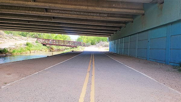 Paseo del Bosque Trail Alameda Bridge